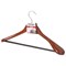 Вешалка-плечики, размер 48-50, деревянная, анатомическая, перекладина, цвет вишня, BRABIX "Люкс", 601164 - фото 15058921