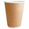 Стакан одноразовый бумажный 300/410 мл, D 90 мм, КОМПЛЕКТ 20 шт., двухслойный с конгревом "Соты" КРАФТ, холодное/горячее, ПАПЕРСКОП, 325006 - фото 15059752