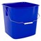 Ведро УНИВЕРСАЛЬНОЕ 25 л, СИНЕЕ, подходит для уборочных тележек, уборки, хранения, пластик, 609756, 25EC/6 - фото 15059764
