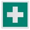 Знак "Аптечка первой медицинской помощи", 200х200 мм, фотолюминесцентный, пленка самоклеящаяся, ЕС01 - фото 15059809