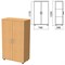 Шкаф закрытый "Монолит", 740х390х1250 мм, цвет бук бавария (КОМПЛЕКТ) - фото 15061076