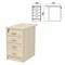 Тумба приставная "Арго", 440х730х760 мм, 4 ящика, замок, ясень шимо (КОМПЛЕКТ) - фото 15061388