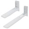 Кронштейн-крепление для СВЧ, нагрузка до 35 кг, CROMEX (КРОМЕКС) K-112, регулировка до 42 см, белый, 457879 - фото 15089045