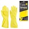 Перчатки МНОГОРАЗОВЫЕ латексные AVIORA, хлопчатобумажное напыление, размер 9-10, XL (очень большой), желтые, вес 38 г, 402-569 - фото 15089070