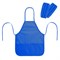 Фартук с нарукавниками для уроков труда ПИФАГОР, 3 кармана, уменьшенный размер, 39х49 см, синий, 273750 - фото 15095801