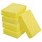 Губки для посуды 110х70х20 мм, ЦЕЛЛЮЛОЗНЫЕ, КОМПЛЕКТ 5 штук, желтые, LAIMA, 700259 - фото 15102821