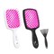 Расческа для волос массажная 20х8,5 см, НАБОР 2 шт. + щетка для чистки В ПОДАРОК, MONTE VITA (МОНТЕ ВИТА), 457434 - фото 15104376