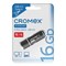 Флеш-диск 16 GB, CROMEX (КРОМЕКС) Standard USB 2.0, черный, 514158 - фото 15106133