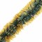 Мишура КОМПЛЕКТ 3 штуки, диаметр 100 мм, длина 2 м, зеленая с золотистыми кончиками, 592219 - фото 15133428