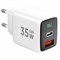 Зарядное устройство сетевое (220В) CABLEXPERT, дисплей, 35 Вт GaN, QC4/PD3, 1хUSB, 1хType-C, MP3A-PC-52 - фото 15140264