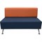Модульный диван Мягкий Офис 6 секций оранжево-синий - фото 15214920