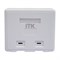 Корпус настенной розетки для установки двух модулей ITK CS2-022 - фото 15236102
