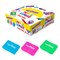 Ластик эргономичный ЮНЛАНДИЯ "СУПЕР", 33х21х10 мм, яркие цвета ассорти, 272667 - фото 15258476