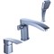 Тройной врезной смеситель для ванной DIADONNA D80-111103 - фото 15262452