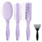Расческа для волос НАБОР 3 шт + щетка для чистки В ПОДАРОК MONTE VITA (МОНТЕ ВИТА), 457436 - фото 15279762