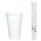Стакан одноразовый, пластиковый 200 мл, КОМПЛЕКТ 100 шт., БЮДЖЕТ, белые, ПП, холодное/горячее, LAIMA, 600934 - фото 15632725