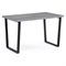 Деревянный стол Woodville Лота Лофт 120 25 мм черный матовый / бетон - фото 15725783