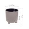 Кашпо IDEA ШЭНК D220 мм, 6,5л с вставкой и с автополивом французcкий серый М 3242 французcкий - фото 15747291