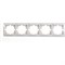 Пятиместная горизонтальная рамка Lezard MIRA - фото 15818257