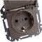 Влагозащищенная розетка LIREGUS Эпсилон IKL 16-408-01 E/Ch - фото 15852367