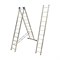 Универсальная алюминиевая трехсекционная лестница Алюмет Серия H3 - фото 15891020
