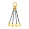 Цепной четырехветвевой строп OCALIFT 4СЦ-1,5 - фото 15960595