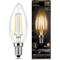 Лампа GAUSS LED Filament Candle E14 5W 2700К - фото 16036860