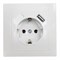 Розетка TDM ELECTRIC 2П+З с защитыми шторками 16А 250В + USB порт 2,1А 5В белая Таймыр - фото 16062620