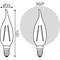 Лампа GAUSS LED Filament Свеча на ветру - фото 16066213