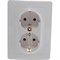 Двойная розетка Systeme Electric BLANCA - фото 16111157