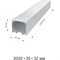 Универсальный П-образный алюминиевый профиль для LED ленты Apeyron 08-23 - фото 16155813