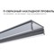 Накладной прямой алюминиевый профиль для светодиодной ленты Apeyron 08-05-01 - фото 16303669