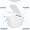 Подвесной безободковый унитаз San More Inspirare белый, с сиденьем микролифт - фото 16345351