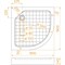 Душевой поддон RGW 90х90х14 см, белый, полукруглый, 8 ножек в комплекте SMC/R-9090W - фото 16358569