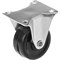 Мебельное колесо А5 из твердой резины, 38 мм площадка, неповоротная - фото 16368307