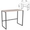 Стол BRABIX "SMART CD-020", 900х500х770 мм, ЛОФТ, металл/ЛДСП ясень шимо светлый, каркас черный, 641949 - фото 16371244