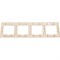 Горизонтальная четырехместная рамка Generica КВАРТА - фото 16386578