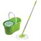 Швабра с отжимом и ведром 7л/5л, отжим центрифуга / рукоятка, 2 круглые насадки, крепление кольцо, зеленый, LAIMA 603624 - фото 16424848