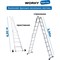 Лестница-стремянка WORKY ARD259179 - фото 16434274