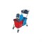 Двухведерная уборочная тележка Uctem-Plas CK753 - фото 16446333