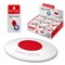 Ластик BRAUBERG "Oval PRO", 40х26х8 мм, овальный, красный пластиковый держатель, 229560 - фото 16452307