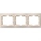 Горизонтальная трехместная рамка Generica КВАРТА - фото 16460985