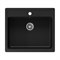 Кухонная мойка Teymi Helmi 57x50, черная матовая T120107 - фото 16470749