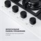 Газовая варочная панель Delonghi GABRIELLA 6GW BB - фото 16492570