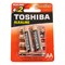 Алкалиновый элемент питания Toshiba LR6 RED 6/card - фото 16501101