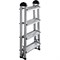 Алюминиевая четырехступенчатая двухсторонняя стремянка Perilla 111404 - фото 16533671