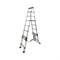 Телескопическая алюминиевая двухсекционная лестница-стремянка Forsage F-UP350-2 - фото 16539060