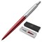 Ручка шариковая PARKER "Jotter Core Kensington Red CT", корпус красный, детали хром, синяя, 1953187 - фото 16562227