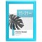 Рамка 15х21 см небьющаяся, багет 17,5 мм, пластик, BRAUBERG "Colorful", голубая, 391237 - фото 16565631