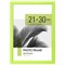 Рамка 21х30 см небьющаяся, багет 17,5 мм, пластик, BRAUBERG "Colorful", салатовая, 391244 - фото 16565637